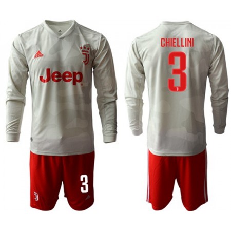 Juventus CHIELLINI 3 Kind Uit Tenue 2019-20 L/S